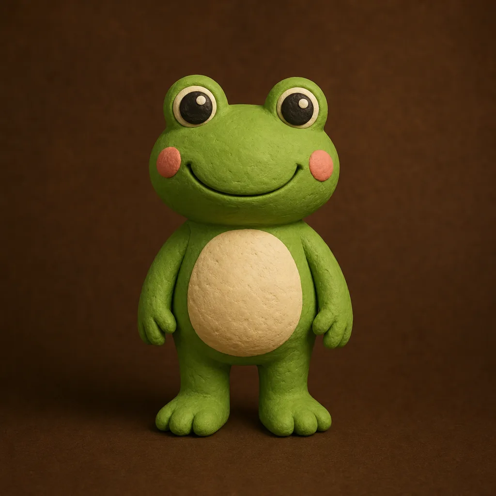 claymation style mascot generated with Mascot Design